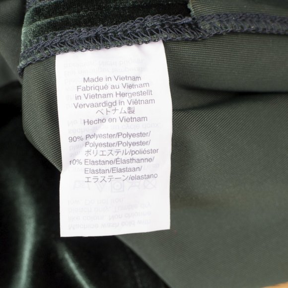 Madewell Velour Velvet Butterfly Green Top- Size M - Picture 5 of 5